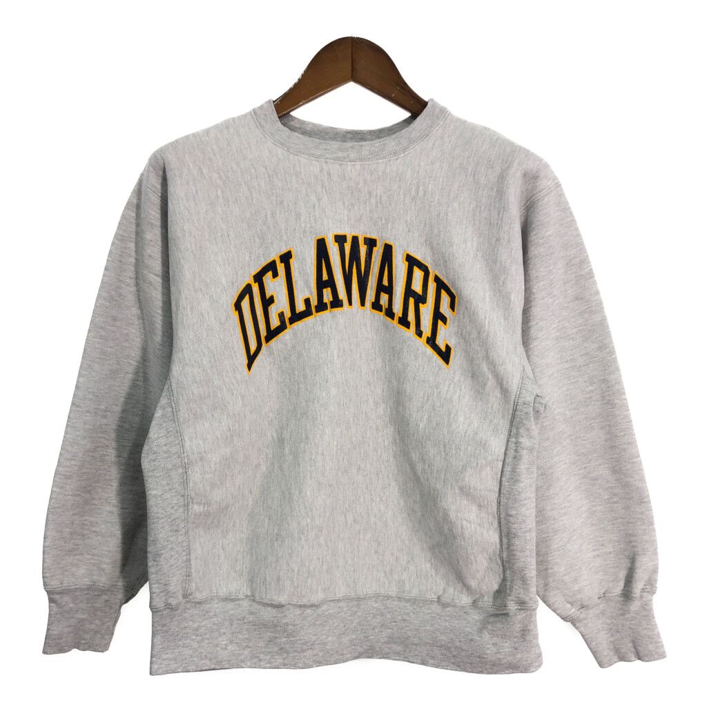 80年代 USA製 Champion チャンピオン REVERSE WEAVE リバースウィーブ スウェット カレッジ グレー (メンズ LARGE) 中古 古着 S7856