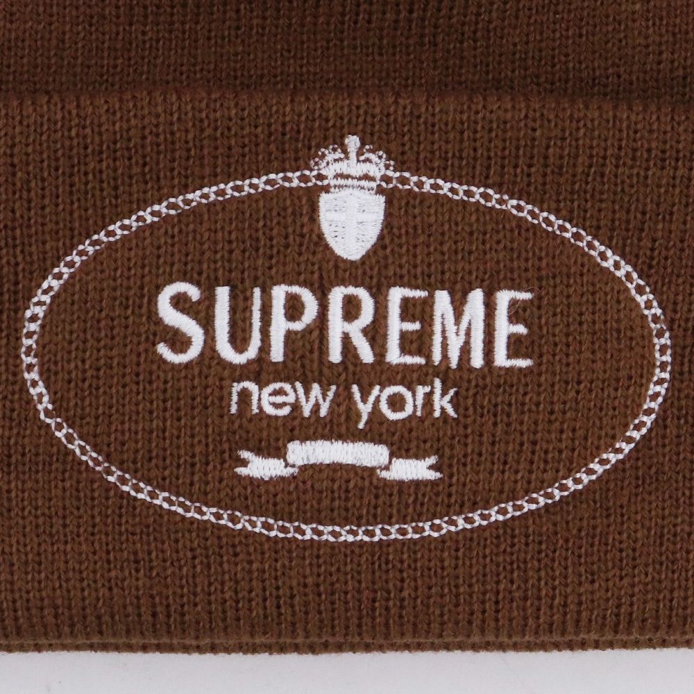 supreme Crest Beanie brown ニット帽　ビーニー Crest Beanie | Supreme 24fw