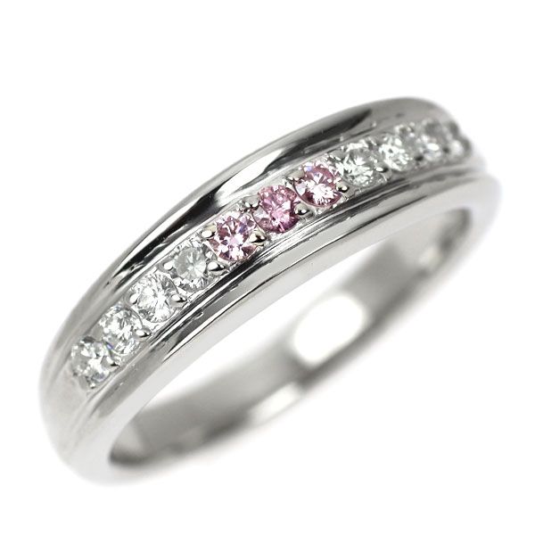 Pt900 天然アウイナイト 0.07ct ダイヤモンド 0.13ct リング