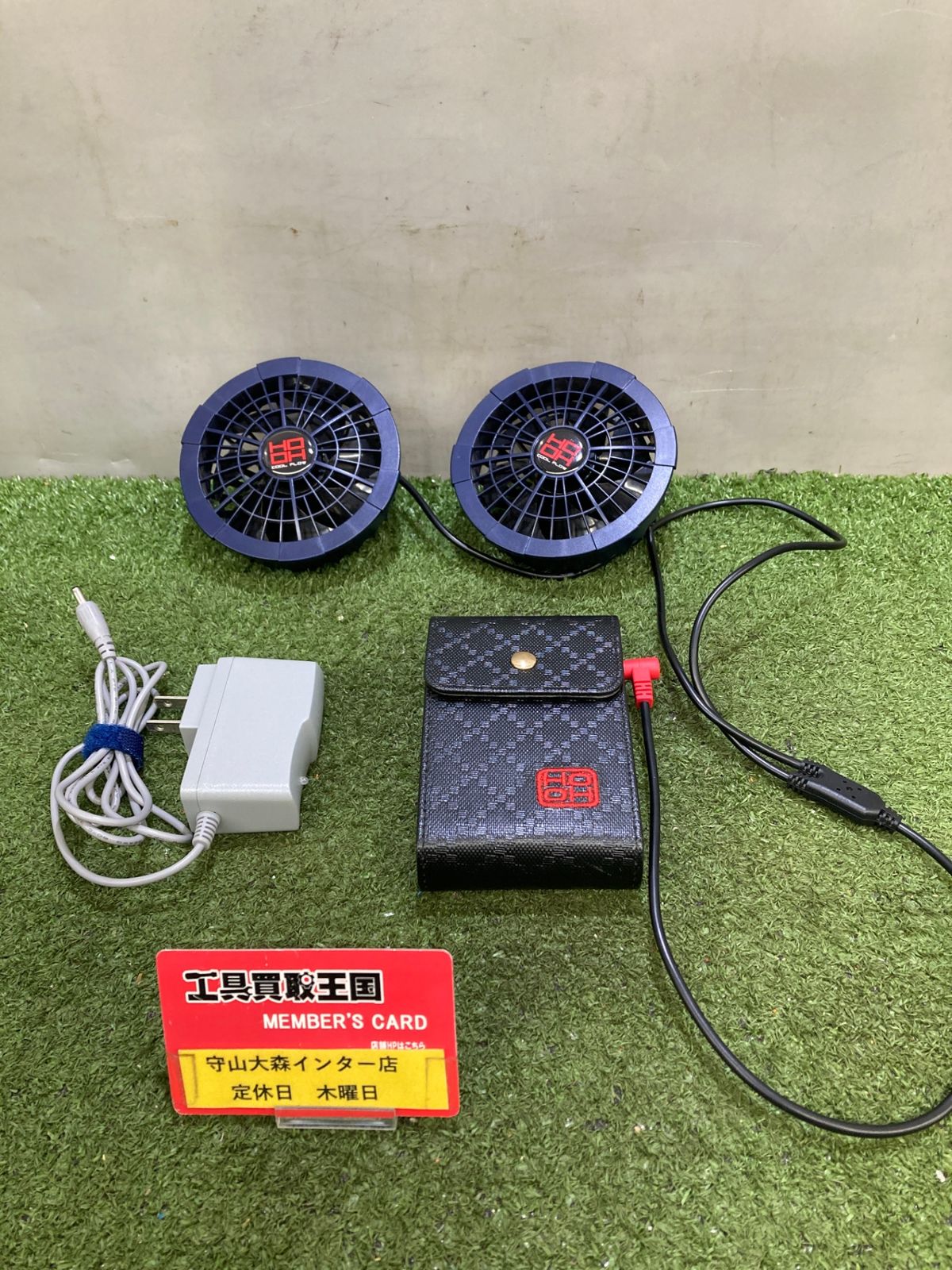 ☆極美品☆ HOOH 鳳皇 13V 空調服ファンバッテリーセット V1303 大