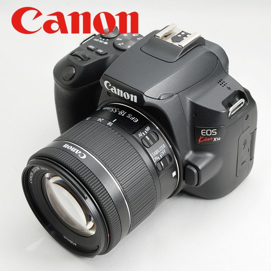 名作 キヤノン Canon EOS Kiss X10 レンズキット Wi-Fi搭載 ブラック ...