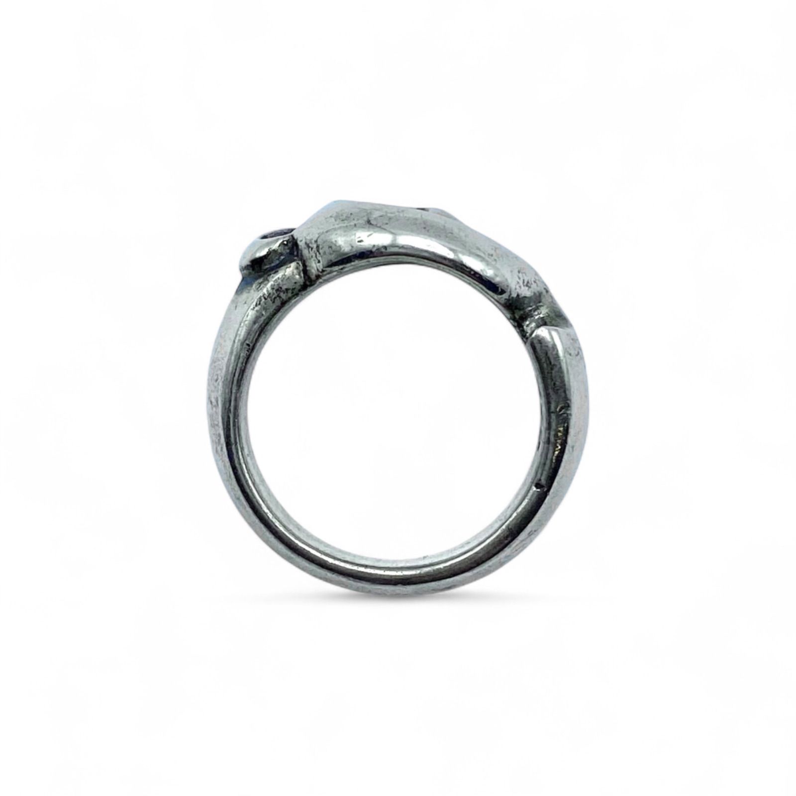 幸運を釣り上げる】フックモチーフ Silver 925 刻印 90s Vintage Ring 