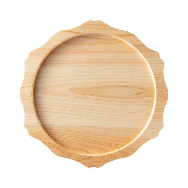 ヤマコー 用美 業務用 ひのきくり抜き料理トレイ C yamaco38180