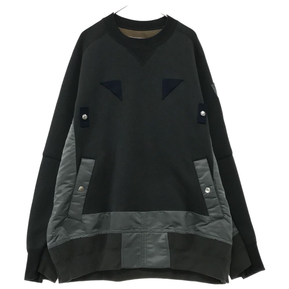 Sacai サカイ 22AW Nylon Twill x Sponge Sweat Pullover 22-02864M