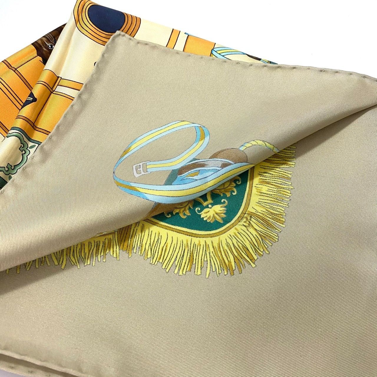 美品✨HERMES エルメス プリーツスカーフ 王立アンダルシア馬術学校