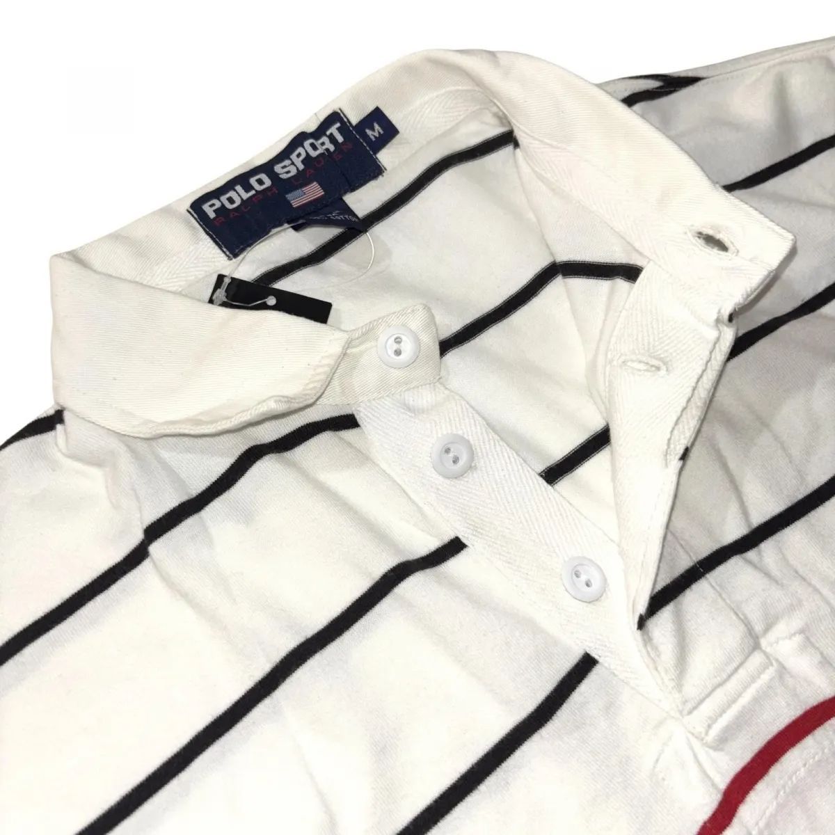 90s ポロスポーツ 半袖 ボーダー ラガーシャツ / 90年代 POLO SPORT 
