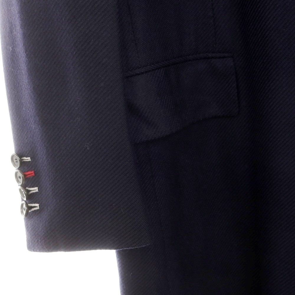 チェーザレ アットリーニ Cesare Attolini ウールカシミヤ チェスターフィールドコート ネイビー サイズ48 メンズ KANDAIZUMI_COM