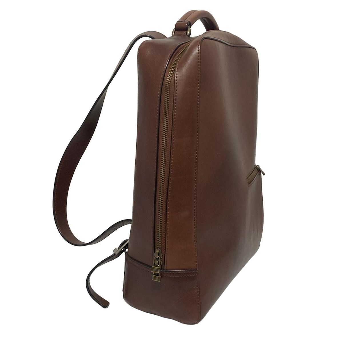 マザーハウス レザーリュック アンティーク スクエア ブラウン マザー