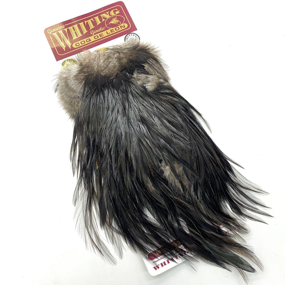 §§WHITING マーベリック コックデレオン  シルバーサドル ブラック ドライフライケープ WHITING マーベリック コックデレオン シルバーサドル ブラック