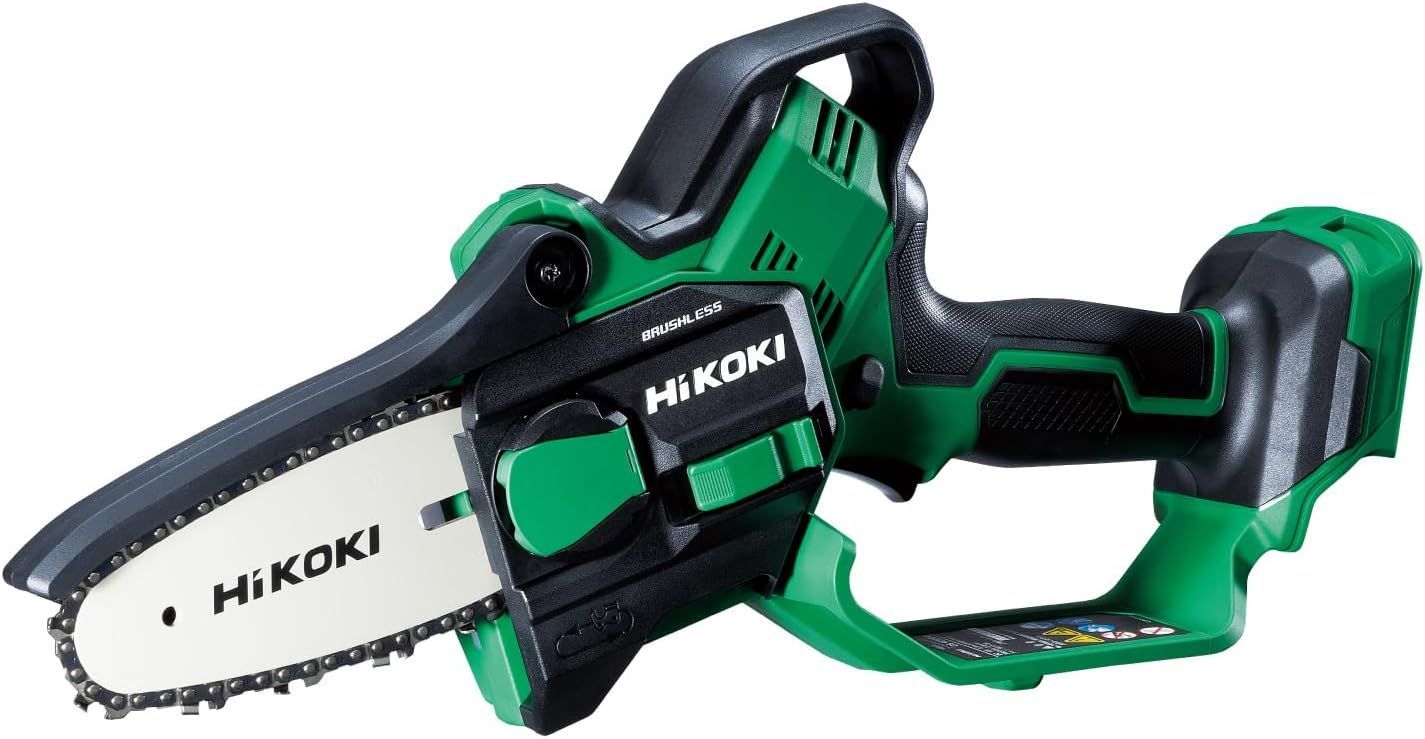 HiKOKI ハイコーキ 18V 充電式 ハンディ チェーンソー ミニチェンソー CS1810DD ガイドバー100mm 蓄電池 充電器別売 CS1810DD NN
