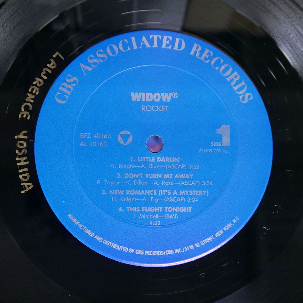 US盤 WIDOW/ROCKIT/CBS ASSOCIATED BFZ40163 LP - メルカリ