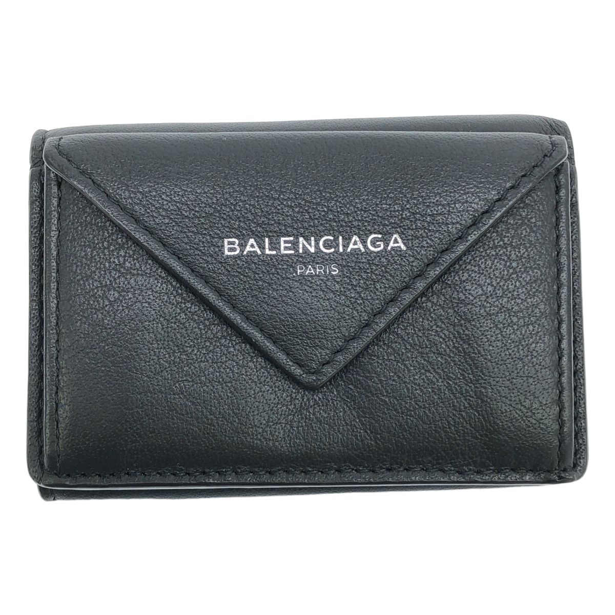 BALENCIAGA | バレンシアガ | PAPER | ペーパー レザー ミニウォレット | グレー | レディース
