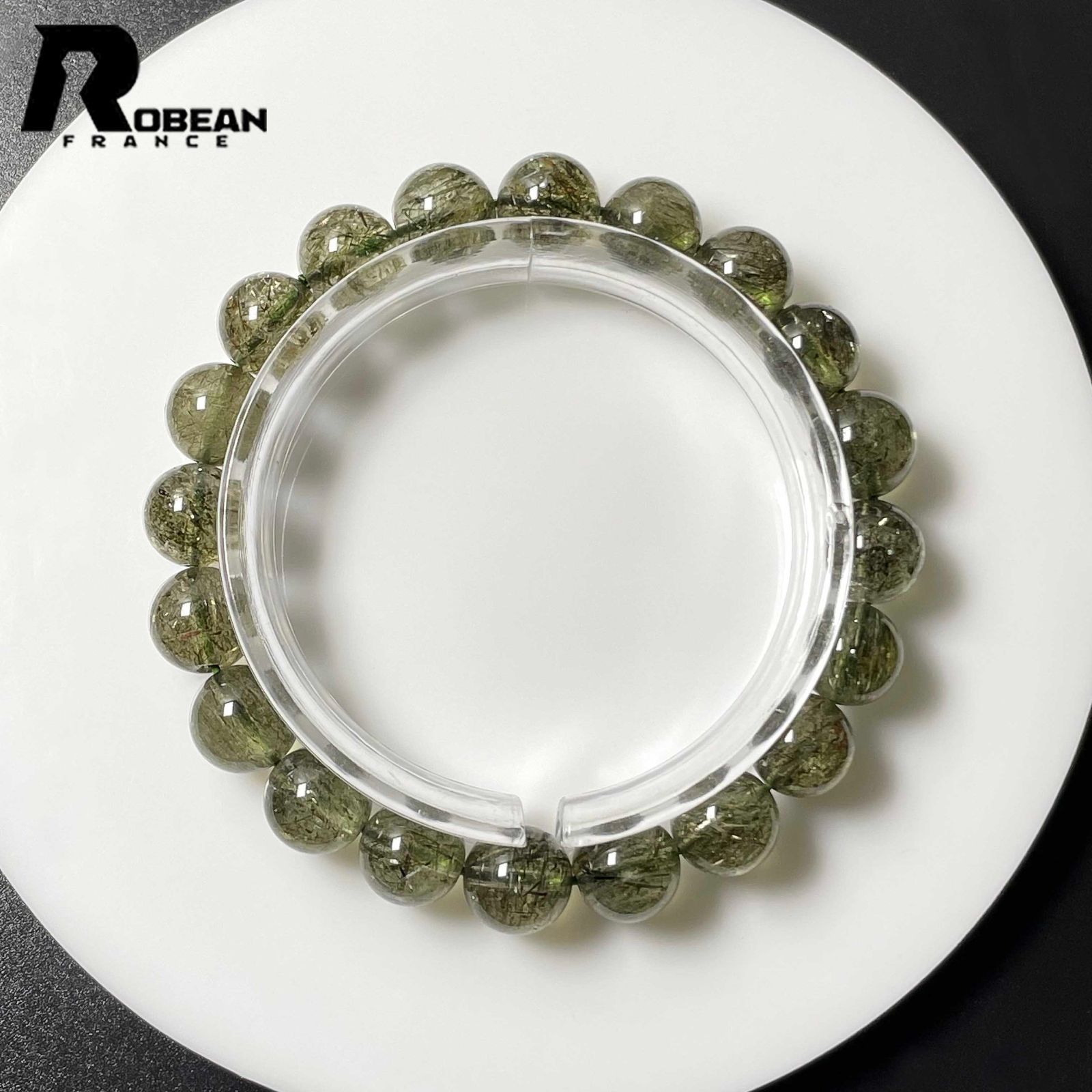 高級 EU製 定価8万円☆ROBEAN・グリーントルマリンルチル