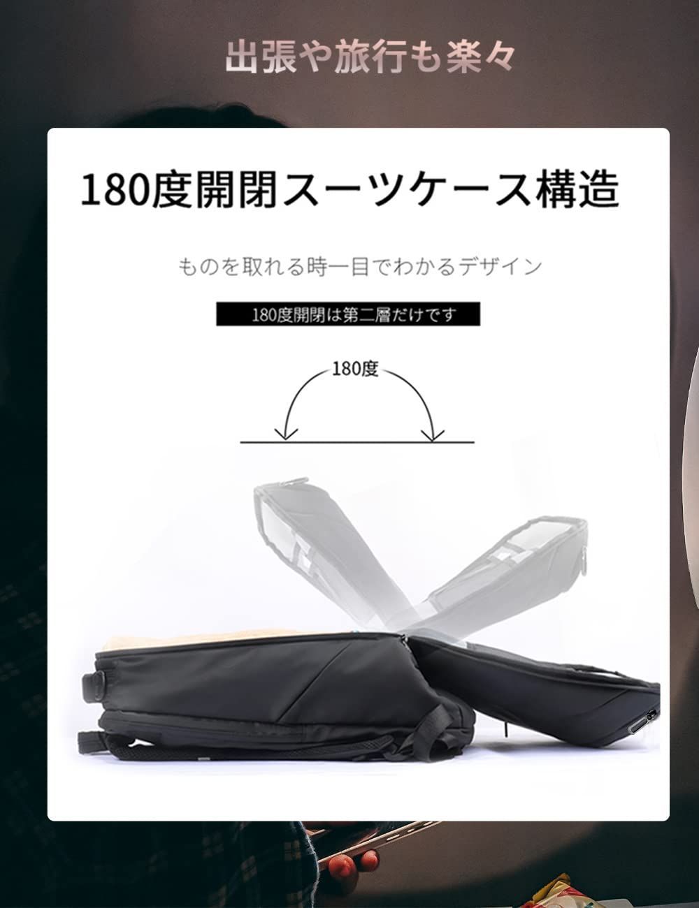 【数量限定】ビジネス バックパック PC ラップトップバック 17インチ bag大容量 USB充電機能付き30L リュックサック 男女兼用 アウトドア旅行 ビジネスリュック 学生 バッグ リュックメンズ 通
