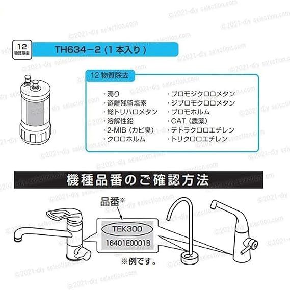 翌日配達】 [TH634-2]TOTO 浄水器本体 カートリッジ 公式】TOTO