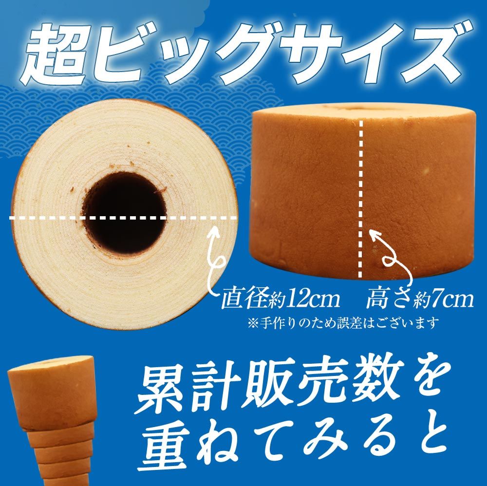 1個500gの超ド級バームクーヘンが5つ入ります