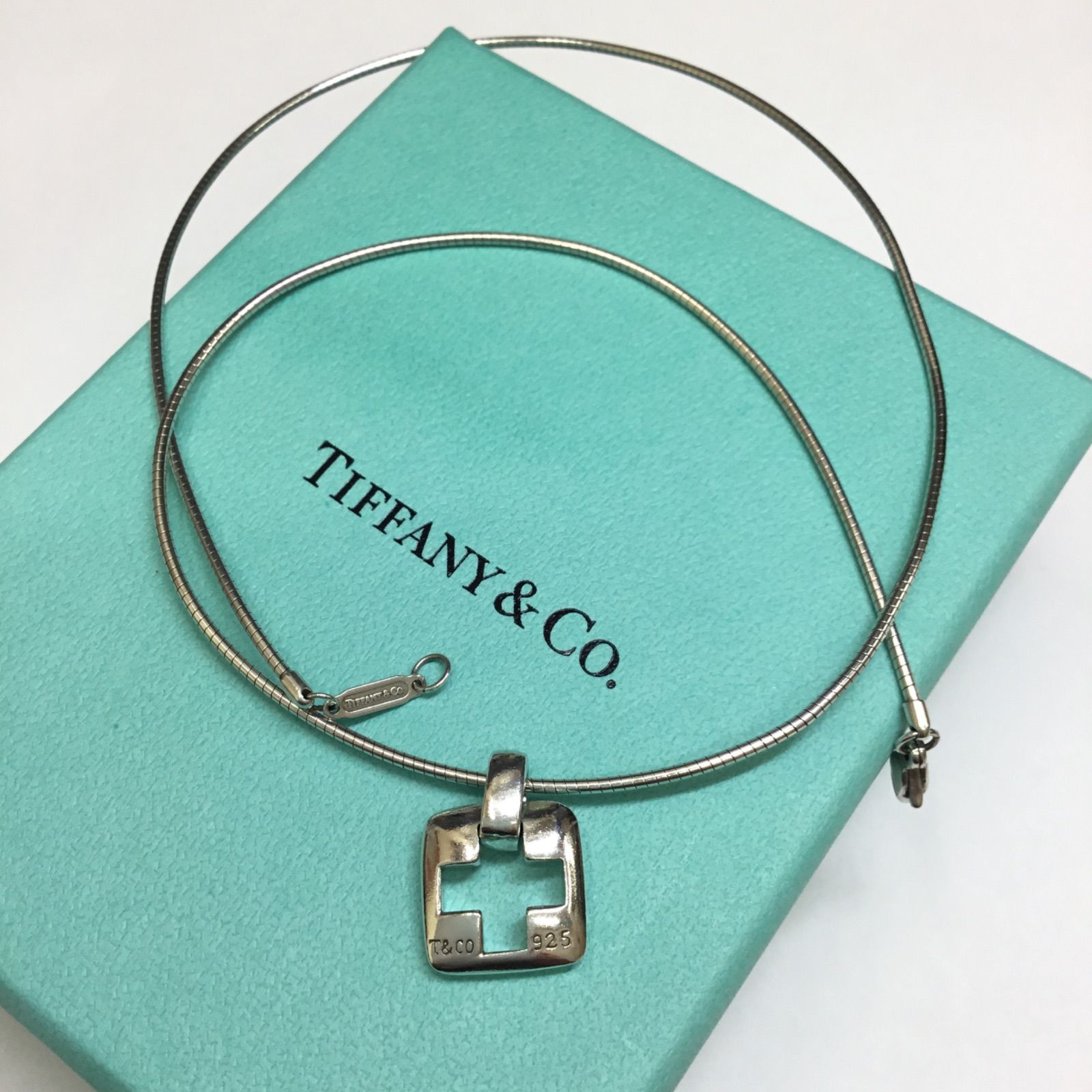 Tiffany&Co. ティファニー オープンクロス スクエア ネックレス TIFFANY&Co.（ティファニー） イコー質店 ☆希少品 オープンクロス