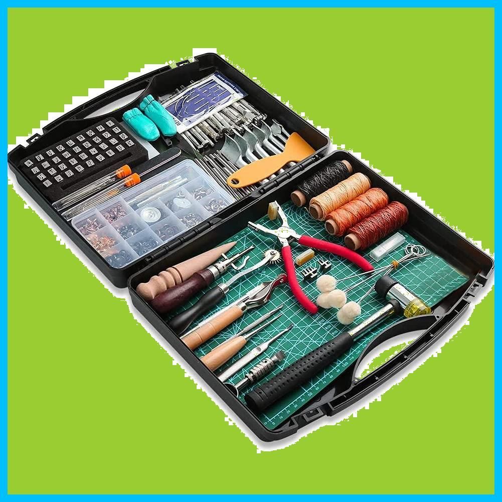 RMTIME レザークラフト 273点工具セット レザーツール 革工具