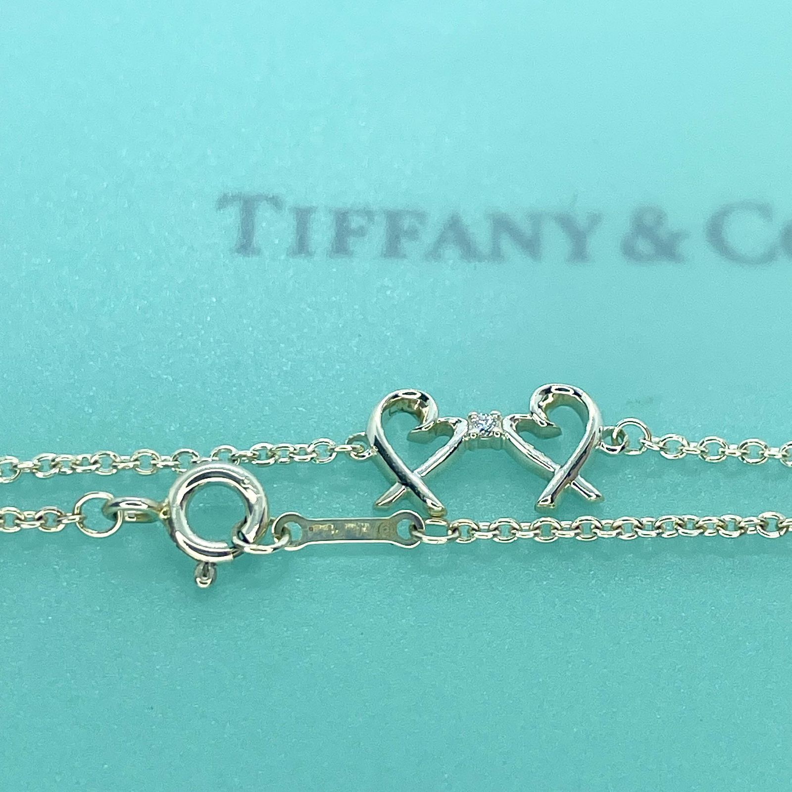 ティファニー ラヴィングハート ダイヤ ブレスレット Tiffany シルバー