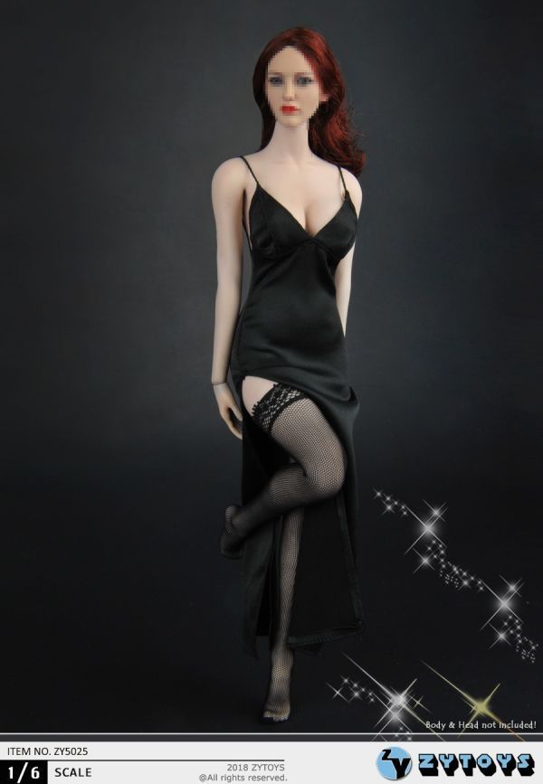 1/6 ZYTOYS ZY5025 ロング イブニングドレス セット 1/6スケール