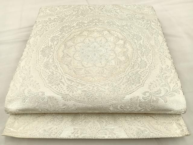 平和屋着物▽六通柄袋帯 唐織 悠遊 ラメ糸 正絹 逸品 CAAY7031vp 平和