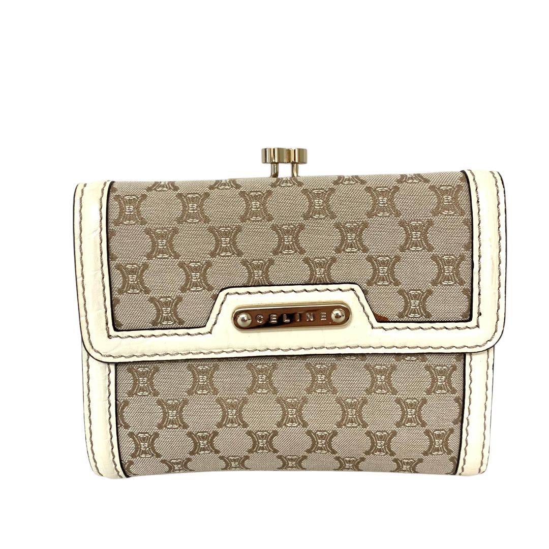 CELINE セリーヌ マカダム 三折り財布 USED 店舗併売品 M70206-3 楽天