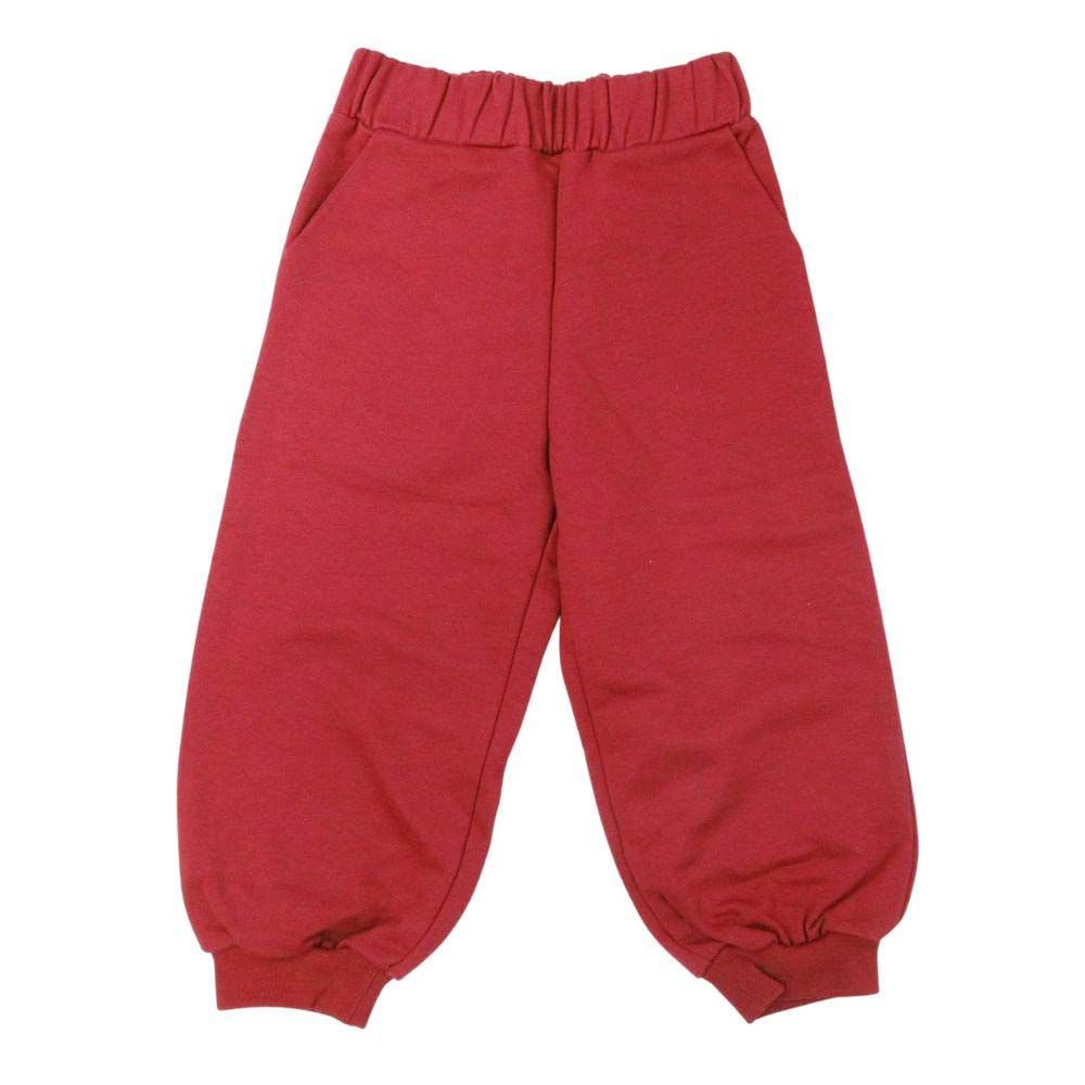 ♥ 22ss FENDI KIDS フェンディキッズ スウェット ジョガー パンツ 裏毛 ジャージ ロゴ 4A ボルドー ワインレッド キッズ 古着