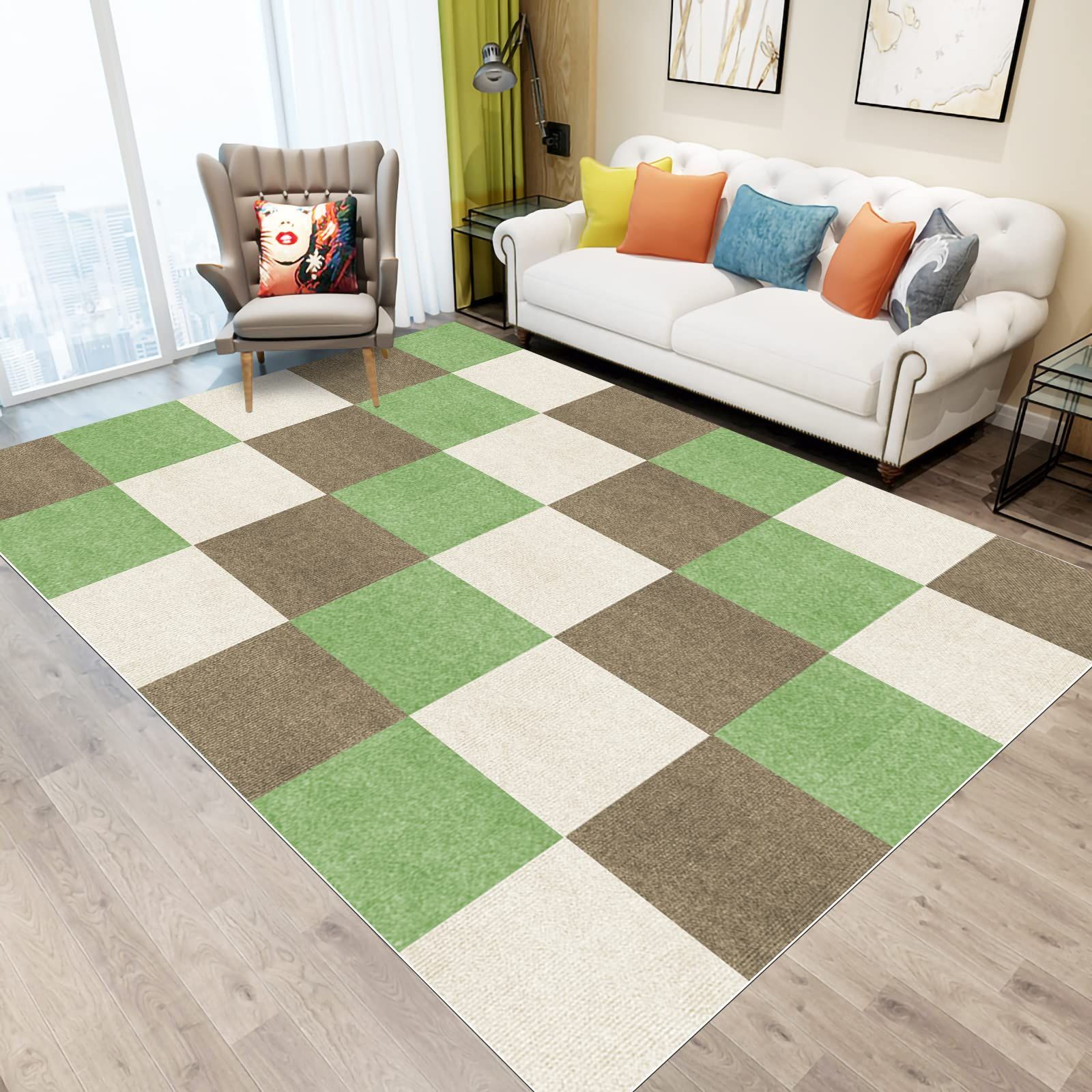 床保護マット 床暖房対応 タイルカーペット 30枚 防音 置くだけ 吸着マット ジョイントマット 保温 防臭 抗菌 ペット マット タイルカーペット 30×30 フロアマット 20枚セット