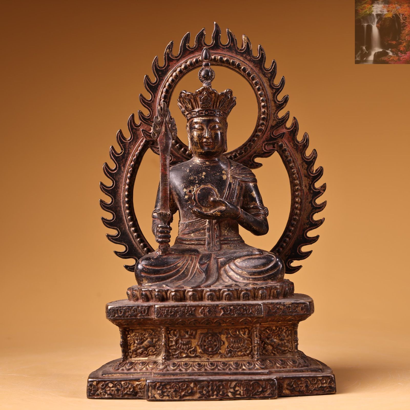 中囯北魏時期豆仏像，古銅製，（旧家藏出し）。 中囯北魏時期豆仏像，古銅製，（旧家藏出し）。