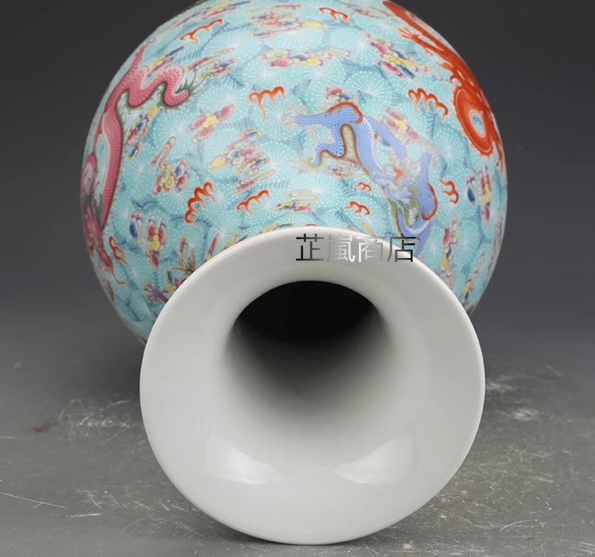 竜紋賞盤 美品 景徳鎮 陶磁器 装飾品 工芸品 美術品 置物 藍釉黄龍鳳賞盤 景徳鎮 陶磁器 装飾品 現代工芸品 美術品 置物
