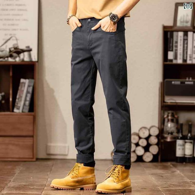  30 メンズ ファッション 服 男性用 オシャレ シンプル 大人 かっこいい ストリート アメリカン カジュアル パンツ ストレート レトロ コットン その他 パンツ