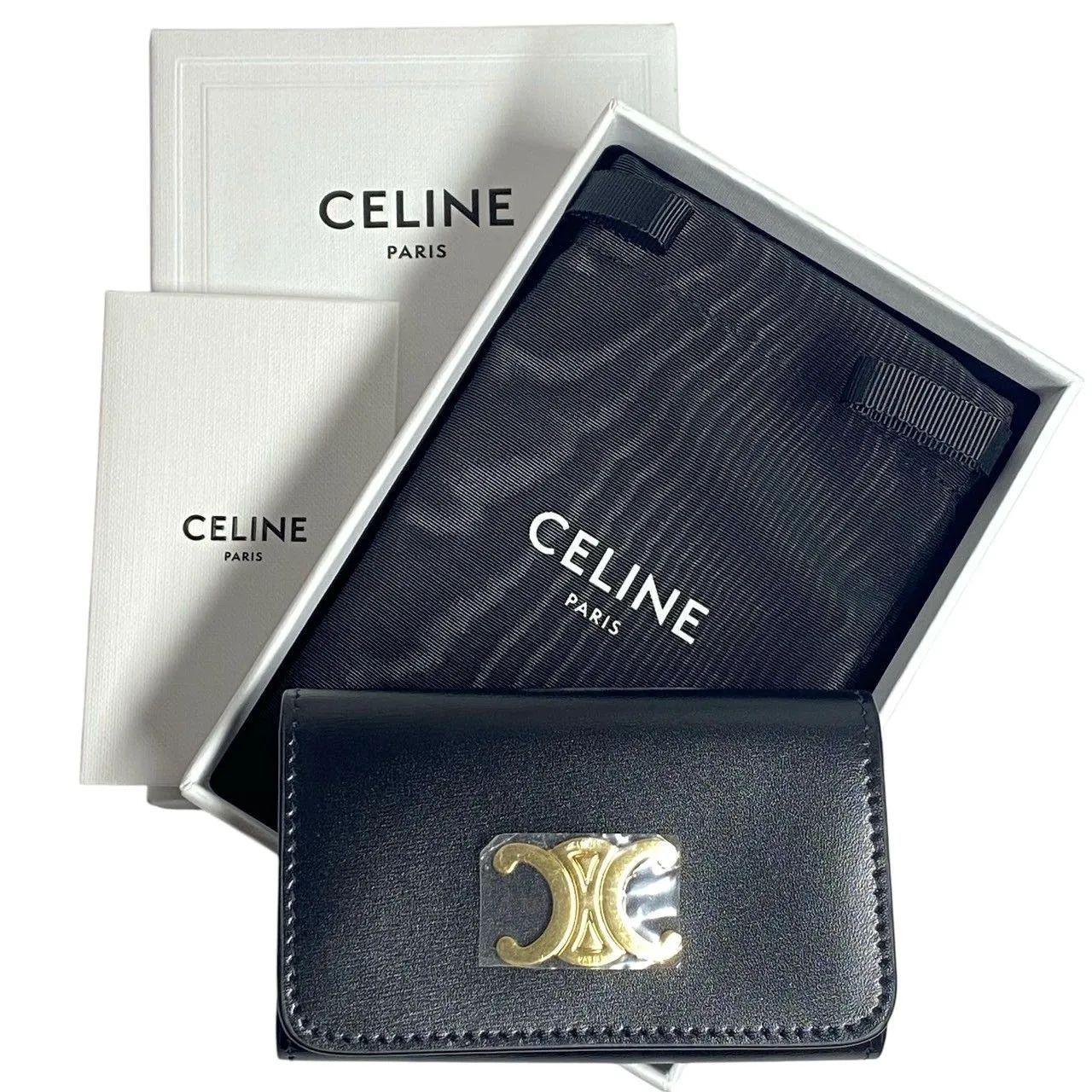 希少】セリーヌ パイソン ラムスキン ソロクラッチ バイカラー ポーチ