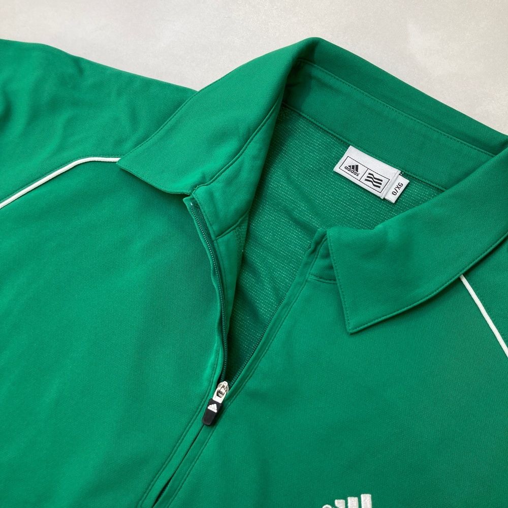 サイズ：O ADIDAS GOLF アディダスゴルフ JO661 ハーフジップ 半袖