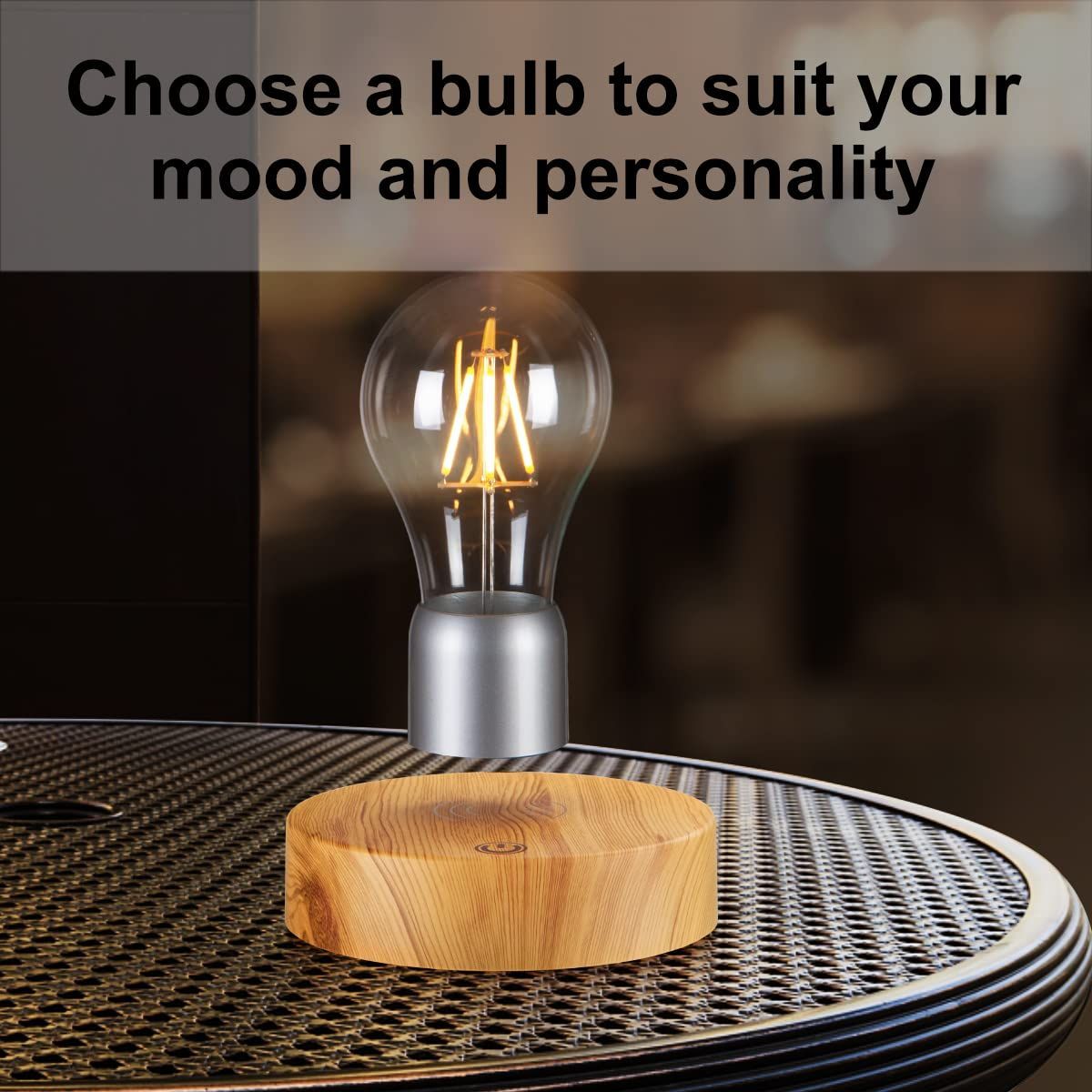 電球ランプを浮遊させる、360度の回転は接触制御を用いるLEDの電球を浮遊させる磁気浮上電球夜ライト デスク 電球ランプを浮遊させる、360度の回転は接触制御を用いるLEDの電球を