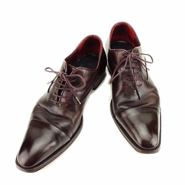 伊勢丹メンズ シューズ #6 12 編み上げ ブラウン レザー isetan men