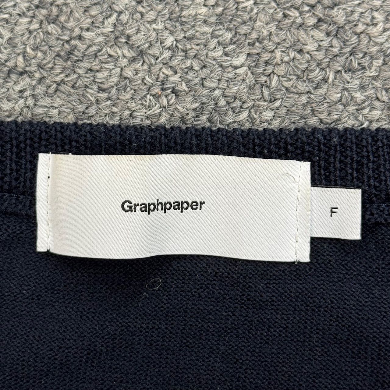 Graphpaper 22AW クルーネックニット セーター グラフペーパー GU223 