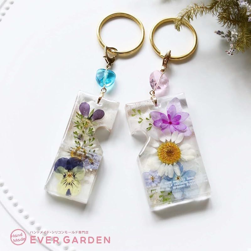 Ever garden】 シリコンモールド レジン 25種類 2枚セット 穴