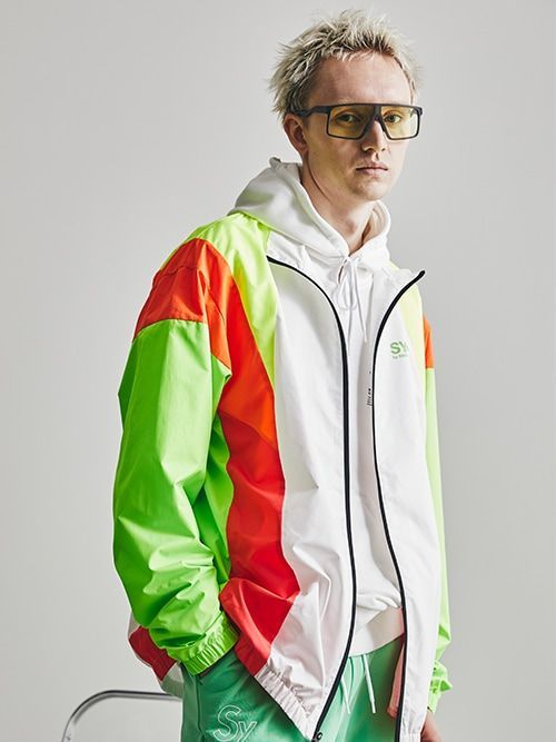 未使用 SY32 by SWEET YEARS ロゴ エクスチェンジ カラー ブルゾン