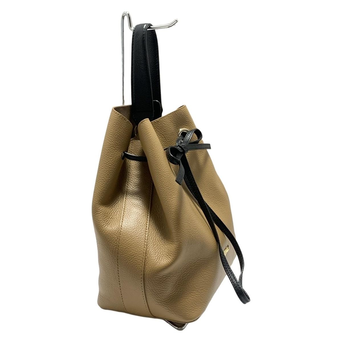 FURLA(フルラ) ハンドバッグ美品 コスタンザ ライトブラウン×黒