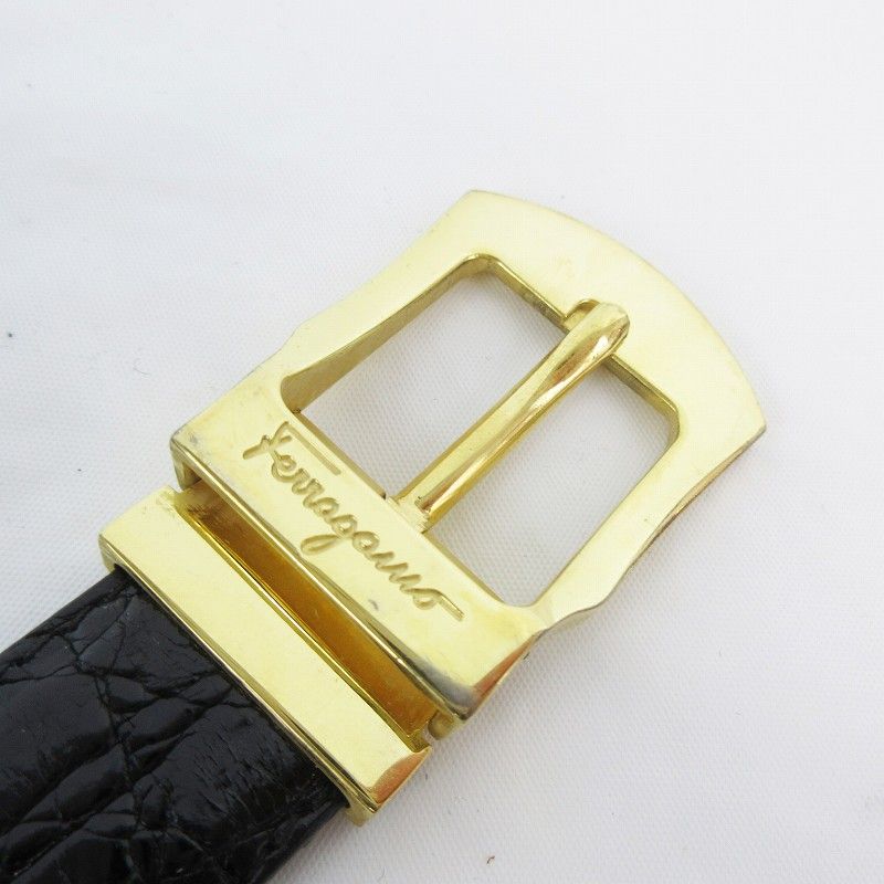 サルヴァトーレフェラガモ Salvatore Ferragamo ベルト クロコ