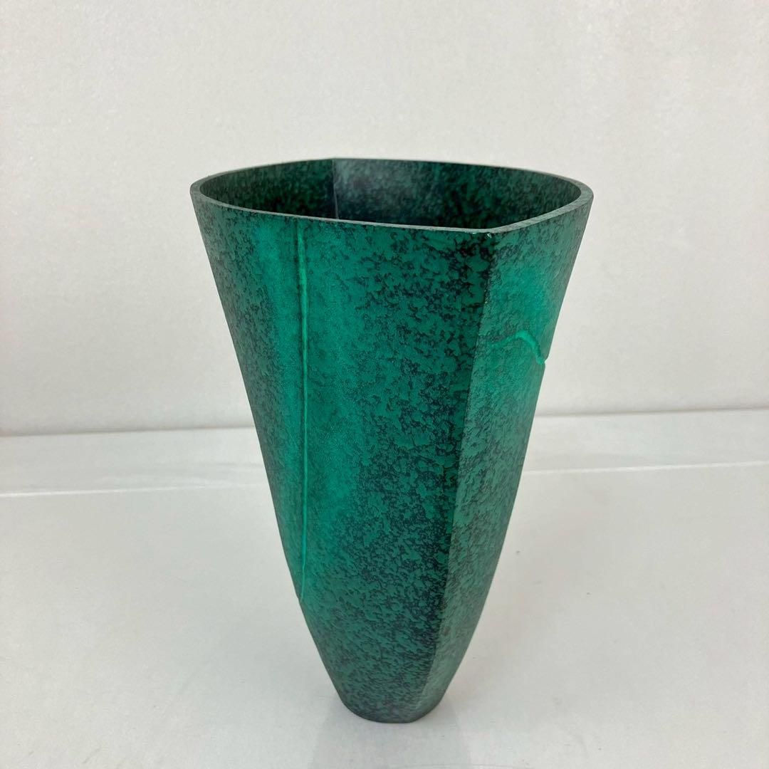 【創作鉄花器 No.132】龍生　小原　池坊　草月　オブジェ　華道　花器　生け花 池坊 いけばな 草月流 龍生派 小原流 陶器花器 高さ74cm 華道具