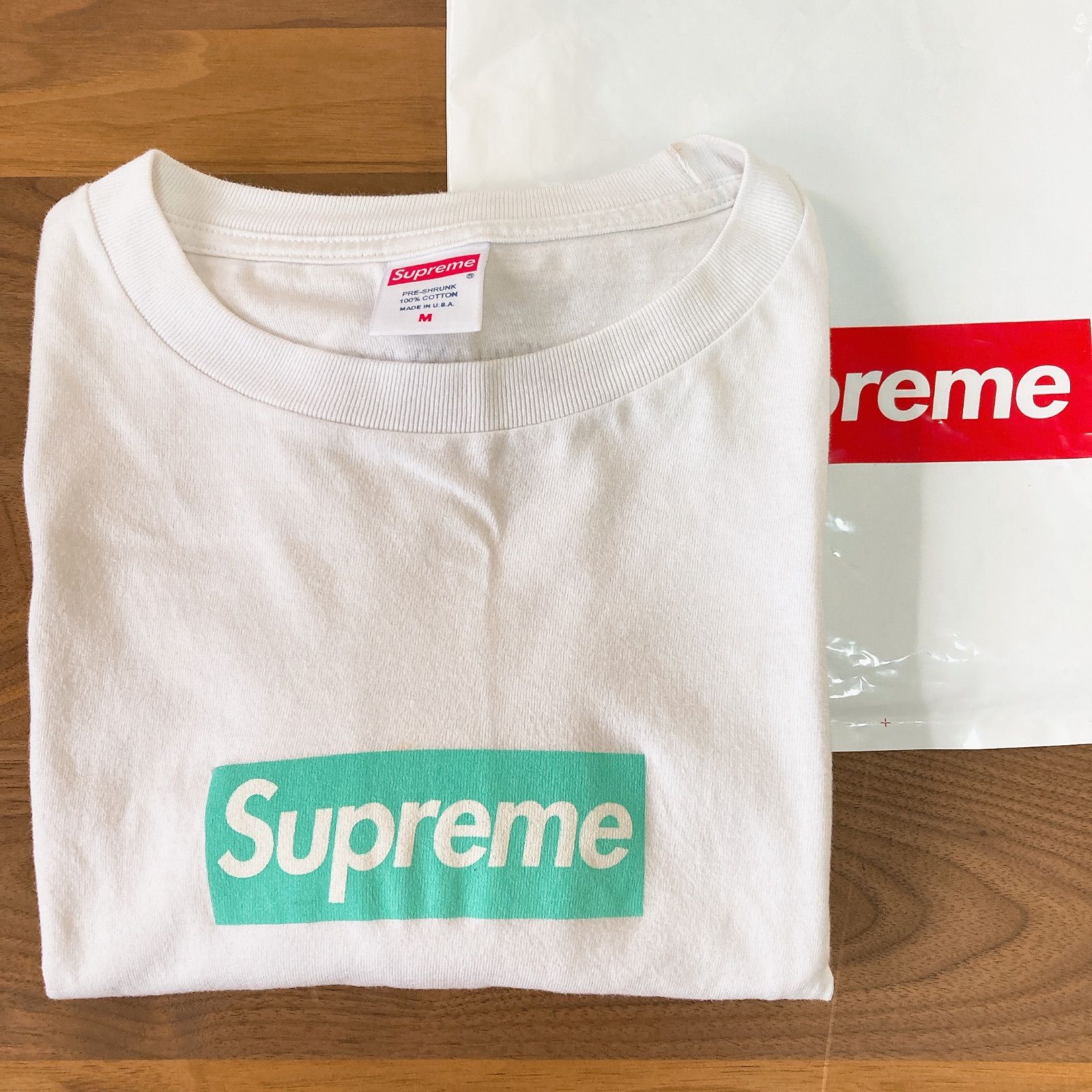 supreme×Tiffany ボックスロゴTシャツ - メルカリ