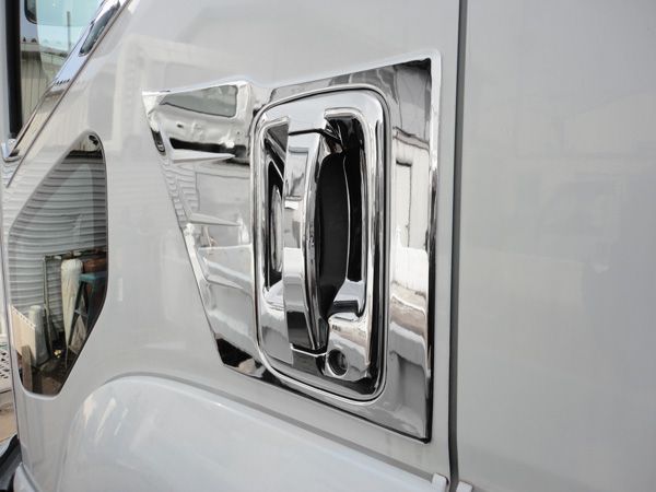 いすゞ 07エルフ ハイキャブ ワイドキャブ用 メッキ ドアハンドルカバー ドアプロテクター 6点セット FFCRYSTALESIA_COM