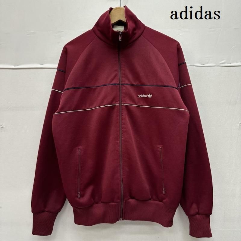 adidas アディダス ジャケット 上着 ジャンパー ブルゾン 80s 台湾製 ロゴ 刺繍 トラック ジャケット ジャージ