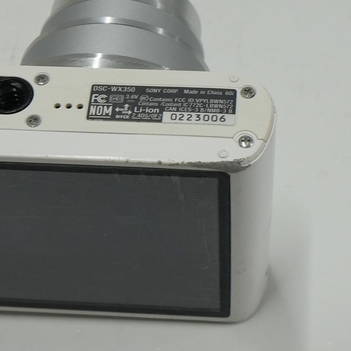 DSC-WX350 SONY Cyber-Shot USED品 デジタルカメラ 本体＋バッテリー