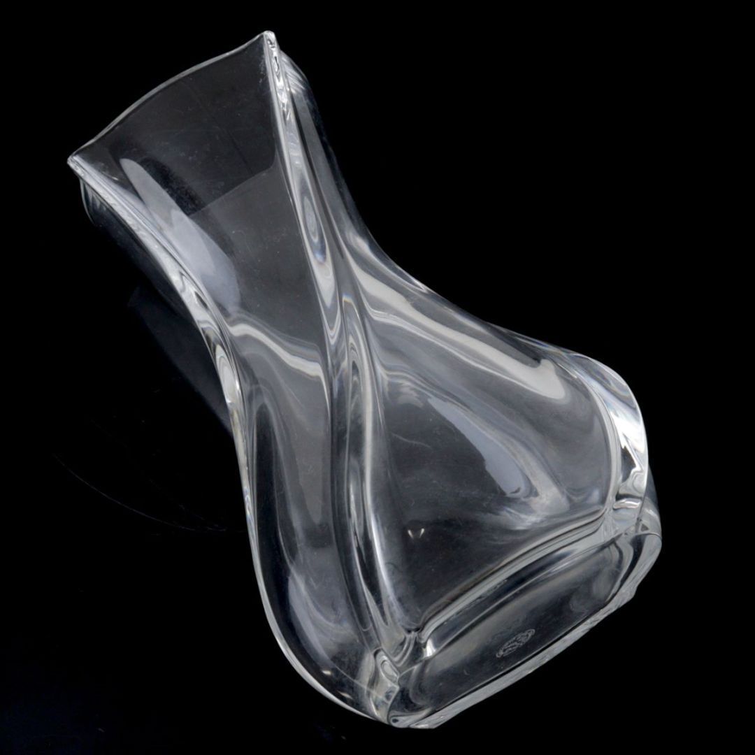 希少！【バカラ】セルパンタンクリスタルクリアカラーベース（花瓶）正規品（箱付） Baccarat バカラ セルパンタン フラワーベース 花瓶 廃盤品 希少