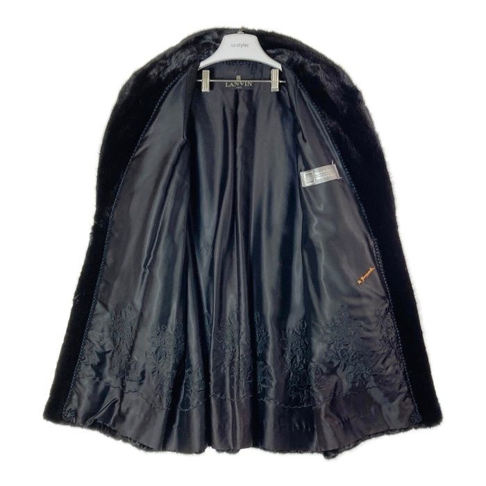 ☆LANVIN ランバン SAGA MINK サガミンク ファーコート ブラック size