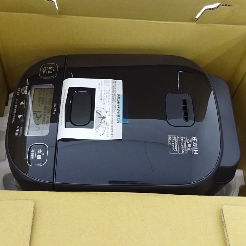 三重店 象印 圧力IH炊飯ジャー 1.0L 5.5合 炊き め炊き スレートブラック NW-YR10-BZ 25年製 炊飯器 ZOJIRUSHI 420-B969