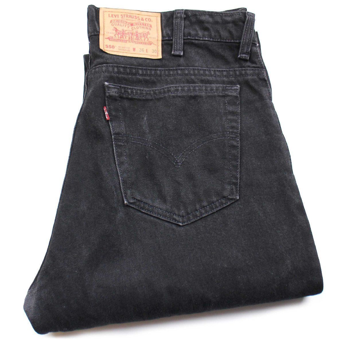 90s カナダ製 Levi'sリーバイス 550 ブラック デニムパンツ w36 L30