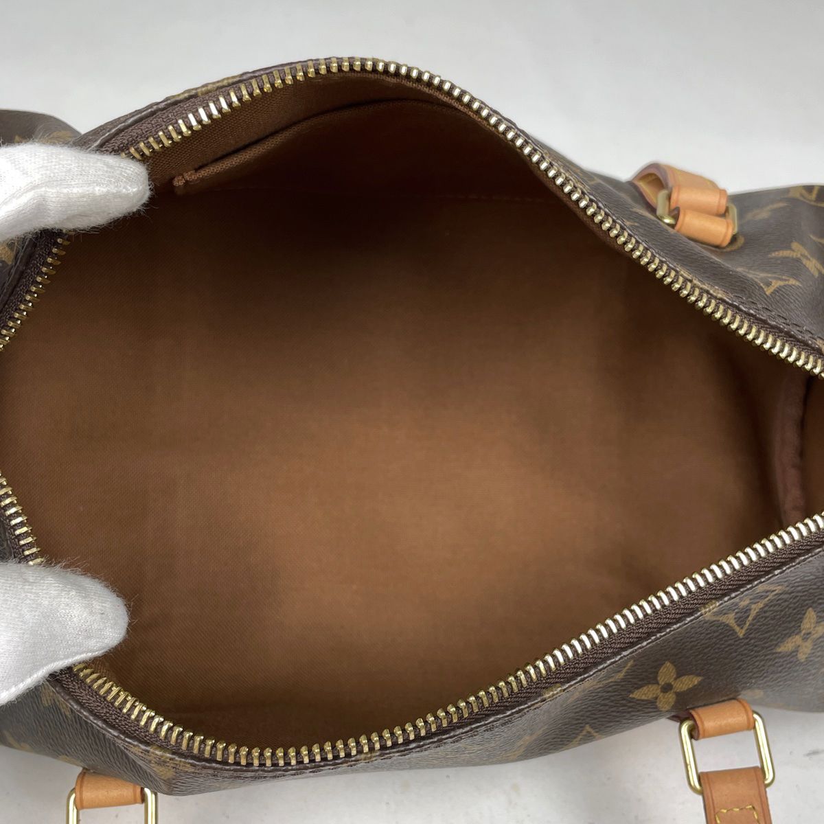 ルイ・ヴィトン Louis Vuitton パピヨン 肩掛け 筒型 ハンドバッグ 